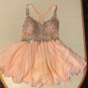 Sparkling Pink Sleeveless Dress